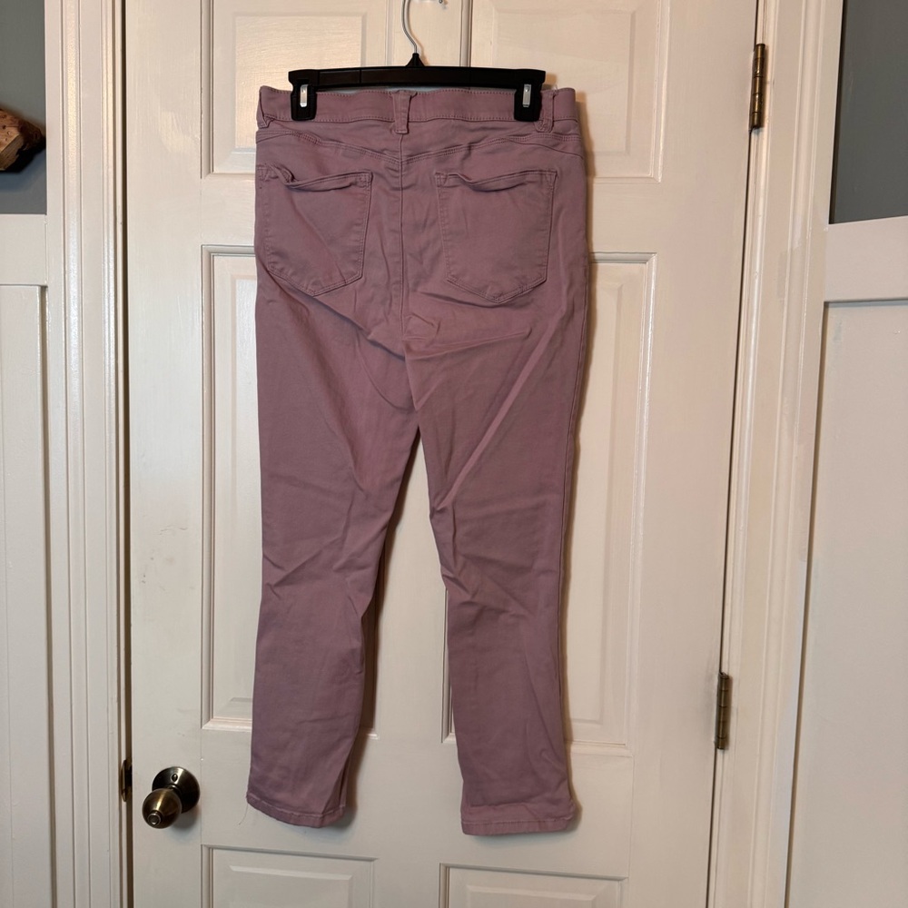 Wit & Wisdom Ankle Pants Size 10 – Mauve Stretch Cotton Blend - Picture 3 of 5
